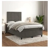 Image de Boxspring met matras fluweel donkergrijs 120x200 cm3143014