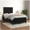 Image de Boxspring met matras fluweel zwart 120x200 cm3143015