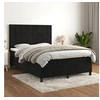 Image de Boxspring met matras fluweel zwart 140x200 cm3143027