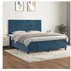 Image de Boxspring met matras fluweel donkerblauw 160x200 cm3143035
