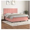 Image de Boxspring met matras fluweel roze 160x200 cm3143036