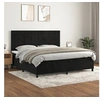 Image de Boxspring met matras fluweel zwart 200x200 cm3143045