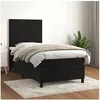 Image de Boxspring met matras fluweel zwart 90x190 cm3143057