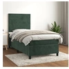 Image de Boxspring met matras fluweel donkergroen 90x190 cm3143058