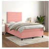 Image de Boxspring met matras fluweel roze 120x200 cm3143078