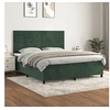 Image de Boxspring met matras fluweel donkergroen 180x200 cm3143100