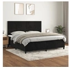Image de Boxspring met matras fluweel zwart 200x200 cm3143105