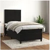Image de Boxspring met matras fluweel zwart 100x200 cm3143129