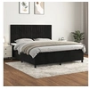 Image de Boxspring met matras fluweel zwart 160x200 cm3143153