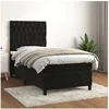 Image de Boxspring met matras fluweel zwart 90x200 cm3143183