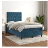Image de Boxspring met matras fluweel donkerblauw 120x200 cm3143197