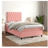 Image de Boxspring met matras fluweel roze 120x200 cm3143198