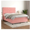 Image de Boxspring met matras fluweel roze 140x200 cm3143210
