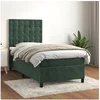Image de Boxspring met matras fluweel donkergroen 90x190 cm3143238