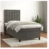 Image de Boxspring met matras fluweel donkergrijs 90x200 cm3143242