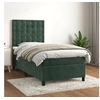 Image de Boxspring met matras fluweel donkergroen 90x200 cm3143244