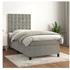 Image de Boxspring met matras fluweel lichtgrijs 100x200 cm3143247