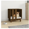 Image de Niche pour chien Marron miel 50x40x52 cm Bois de pin massif 822474