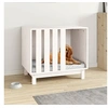 Image de Niche pour chien Blanc 70x50x62 cm Bois de pin massif 822482