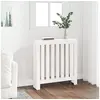Image de 822567 Cache-radiateur Blanc 79,5x19x84 cm Bois massif de pin
