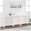 Image de 822587 Cache-radiateur Blanc 210x21x85 cm Bois massif de pin