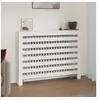 Image de 822597 Cache-radiateur Blanc 108,5x19x84 cm Bois massif de pin