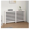 Image de 822602 Cache-radiateur Blanc 153x19x84 cm Bois massif de pin