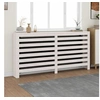 Image de 822607 Cache-radiateur Blanc 169x19x84 cm Bois massif de pin