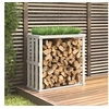 Image de Houtblokhouder 108x52x106 cm massief grenenhout wit822627