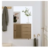 Image de Miroir Murale, Miroir de Maquillage, Miroir de Courtoisie, Décoration Chambre à Coucher Salon Salle de Bain, Moderne, Verre Rectangulaire