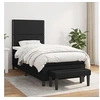 Image de Boxspring met matras stof zwart 80x200 cm3136471