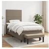Image de Boxspring met matras stof taupe 90x200 cm3136489