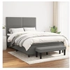 Image de Boxspring met matras stof donkergrijs 140x190 cm3136510