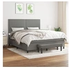 Image de Boxspring met matras stof donkergrijs 180x200 cm3136534