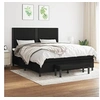 Image de Boxspring met matras stof zwart 180x200 cm3136535