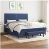 Image de Boxspring met matras stof blauw 180x200 cm3136539