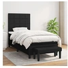 Image de Boxspring met matras stof zwart 90x190 cm3136559