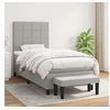 Image de Boxspring met matras stof lichtgrijs 100x200 cm3136573