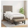 Image de Boxspring met matras stof taupe 100x200 cm3136577