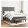 Image de Boxspring met matras stof donkergrijs 140x190 cm3136590