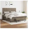 Image de Boxspring met matras stof taupe 160x200 cm3136609