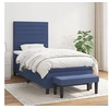 Image de Boxspring met matras stof blauw 80x200 cm3136635