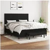 Image de Boxspring met matras stof zwart 180x200 cm3136695