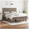 Image de Boxspring met matras stof taupe 180x200 cm3136697
