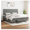 Image de Boxspring met matras stof donkergrijs 200x200 cm3136702