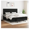 Image de Boxspring met matras stof zwart 200x200 cm3136703