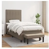 Image de Boxspring met matras stof taupe 90x190 cm3136721