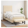 Image de Boxspring met matras stof cràmekleurig 90x200 cm3136730
