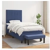 Image de Boxspring met matras stof blauw 90x200 cm3136731