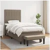 Image de Boxspring met matras stof taupe 100x200 cm3136737